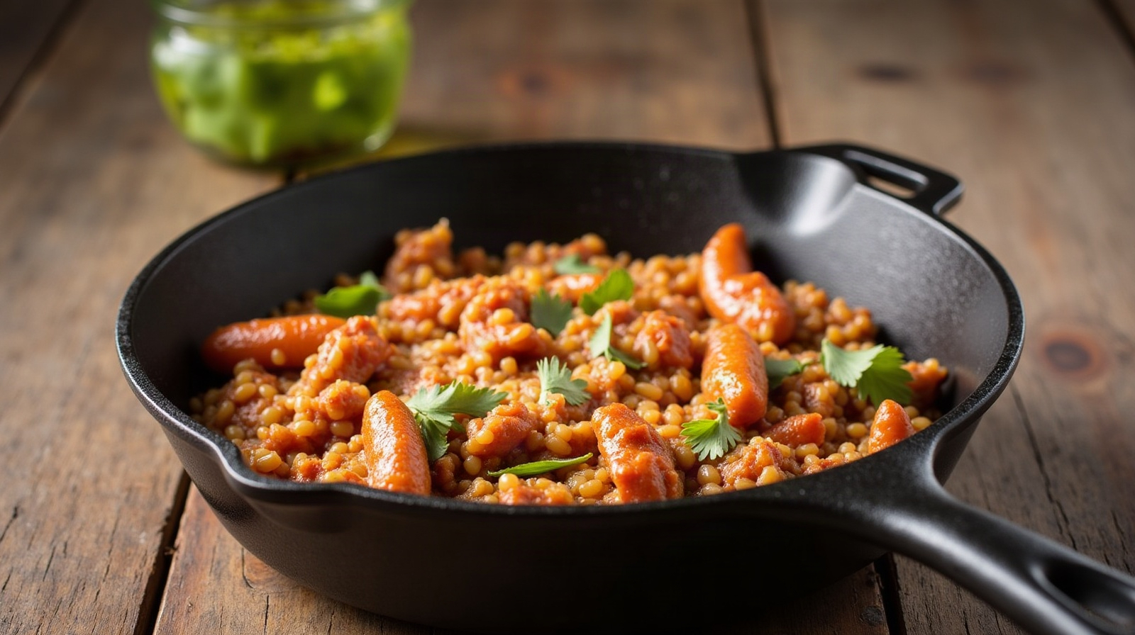 Pueblo Chile and Chorizo Rice Skillet. Pueblo chiles are having their moment right now across the Front Range, and if you haven't grabbed a few from your local produce section or farmers market, this is the week to do it. These medium-heat peppers, milder than a